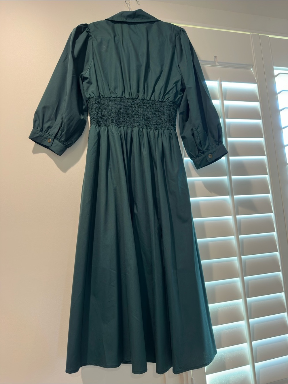 entro Green Collared Dress - Picture 2 of 3